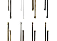 Bacchette Tende A Pressione Bastone Tenda Estensibile Astina Con Molla - 60-80 - Argento