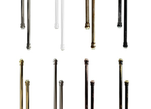 Bacchette Tende A Pressione Bastone Tenda Estensibile Astina Con Molla - 40-60 - Oro