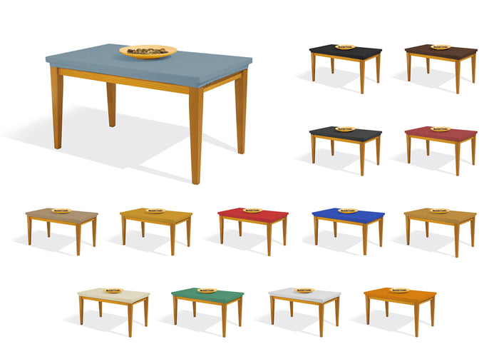 Copritavolo Antimacchia Elasticizzato  In Tinta Unita Copri Tavola Genius - 12 Posti - Arancione 1009