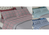 Completo Lenzuola Letto Pensieri Delicati 100% Cotone Disegno Ben - Piazza E Mezza - Verde