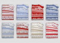 Completo Lenzuola In Cotone Flanella Disegni Natalizi Invernali Renne Cuori OB - Singolo - Dream Beige