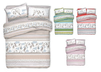 Copripiumino Sacco Piumone Pensieri Delicati Cotone Disegno Bau Bau - Matrimoniale - Rosso