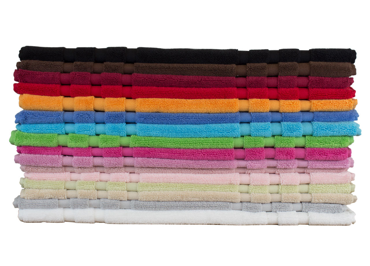 Tappeto Casa Bagno Morbido 50x65cm Tinta Unita 100% Cotone Modello Sophie - Tappeto - Rosso