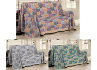 Telo Arredo Multiuso Linea Pensieri Delicati In Cotone Disegno Happy Cat - Singolo - Arancio