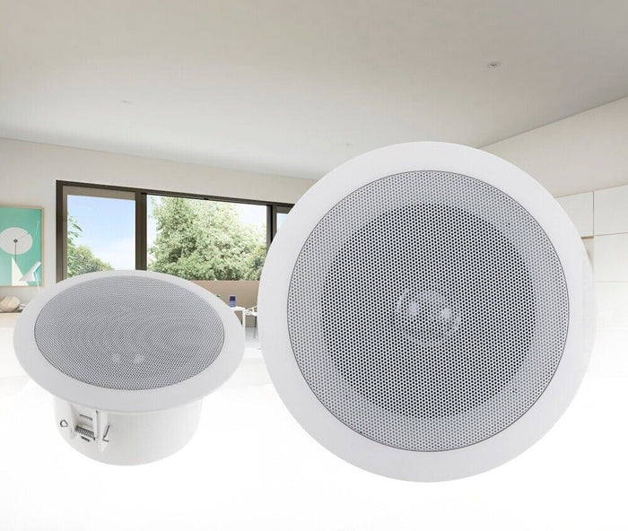 COPPIA CASSE ALTOPARLANTI AUDIO BLUETOOTH SOFFITTO INCASSO CASA 15W 180MM 81484