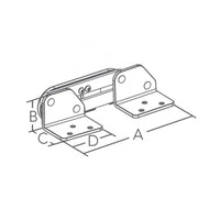 COPPIA CERNIERE AISI 316 PER SEDILE