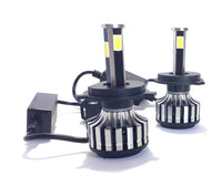 COPPIA LAMPADE LED AUTO FARI H4 D6 MOTO KIT LAMPADINE 38W 6000K 4200LM