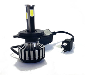 COPPIA LAMPADE LED AUTO FARI H4 D6 MOTO KIT LAMPADINE 38W 6000K 4200LM
