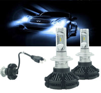COPPIA LAMPADE LED AUTO FARI H7 X3 KIT LAMPADINE 50W 6000 LUMEN IP67