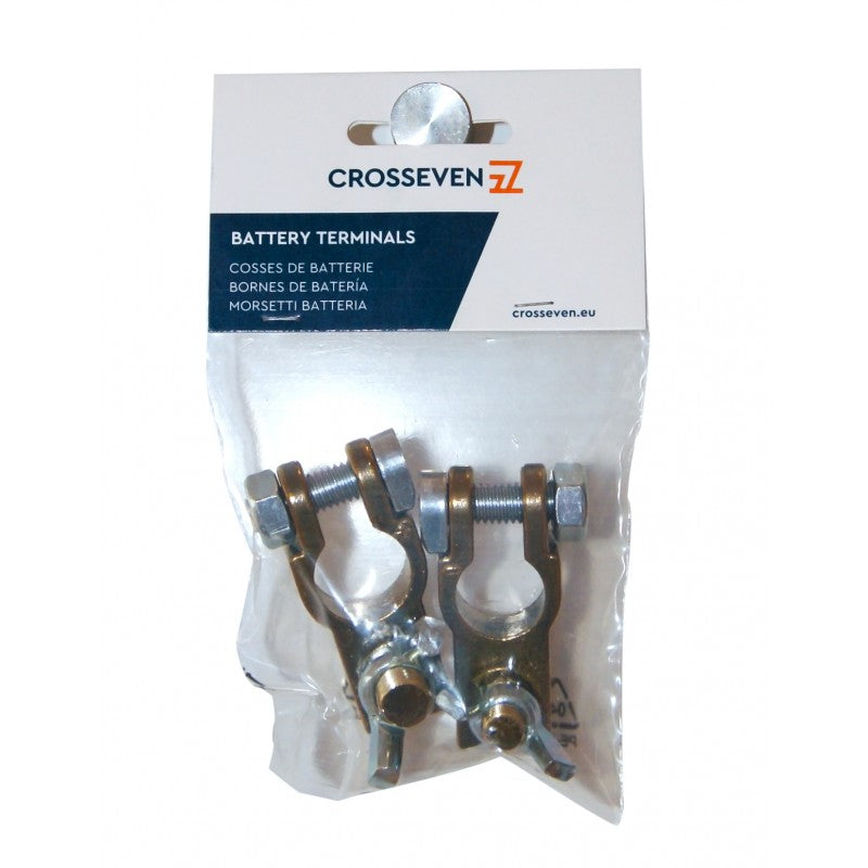 COPPIA MORSETTO BATT OTTONE M10+M8-