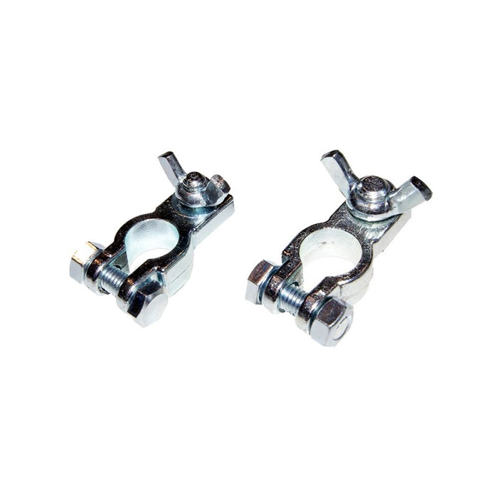 COPPIA MORSETTO BATT ZINCATO M10+M8