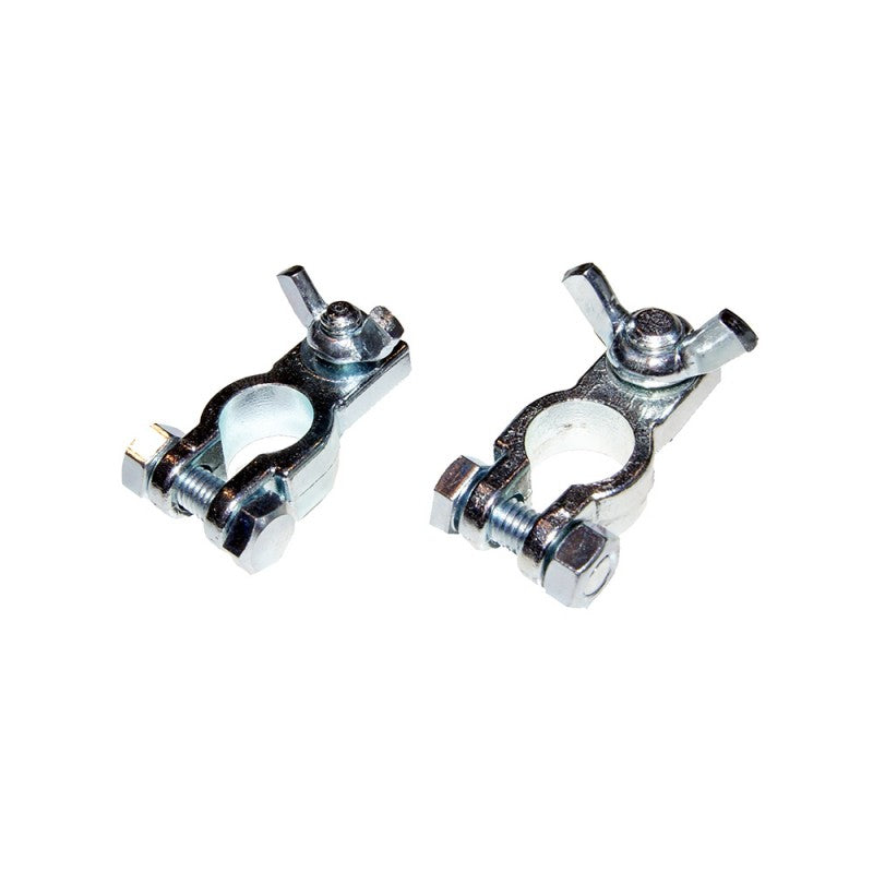 COPPIA MORSETTO BATT ZINCATO M10+M8