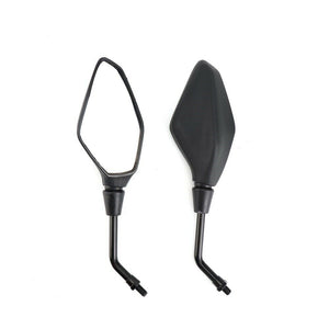 COPPIA SPECCHIETTI RETROVISORI MOTO CROSS SCOOTER CUSTOM NERO M8 / M10