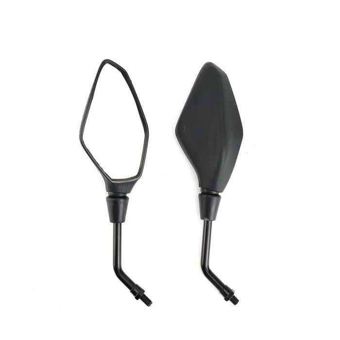 COPPIA SPECCHIETTI RETROVISORI MOTO CROSS SCOOTER CUSTOM NERO M8 / M10