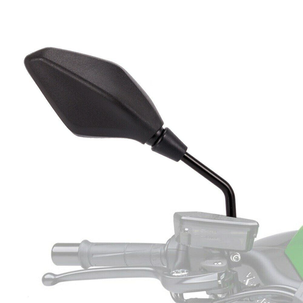 COPPIA SPECCHIETTI RETROVISORI MOTO CROSS SCOOTER CUSTOM NERO M8 / M10