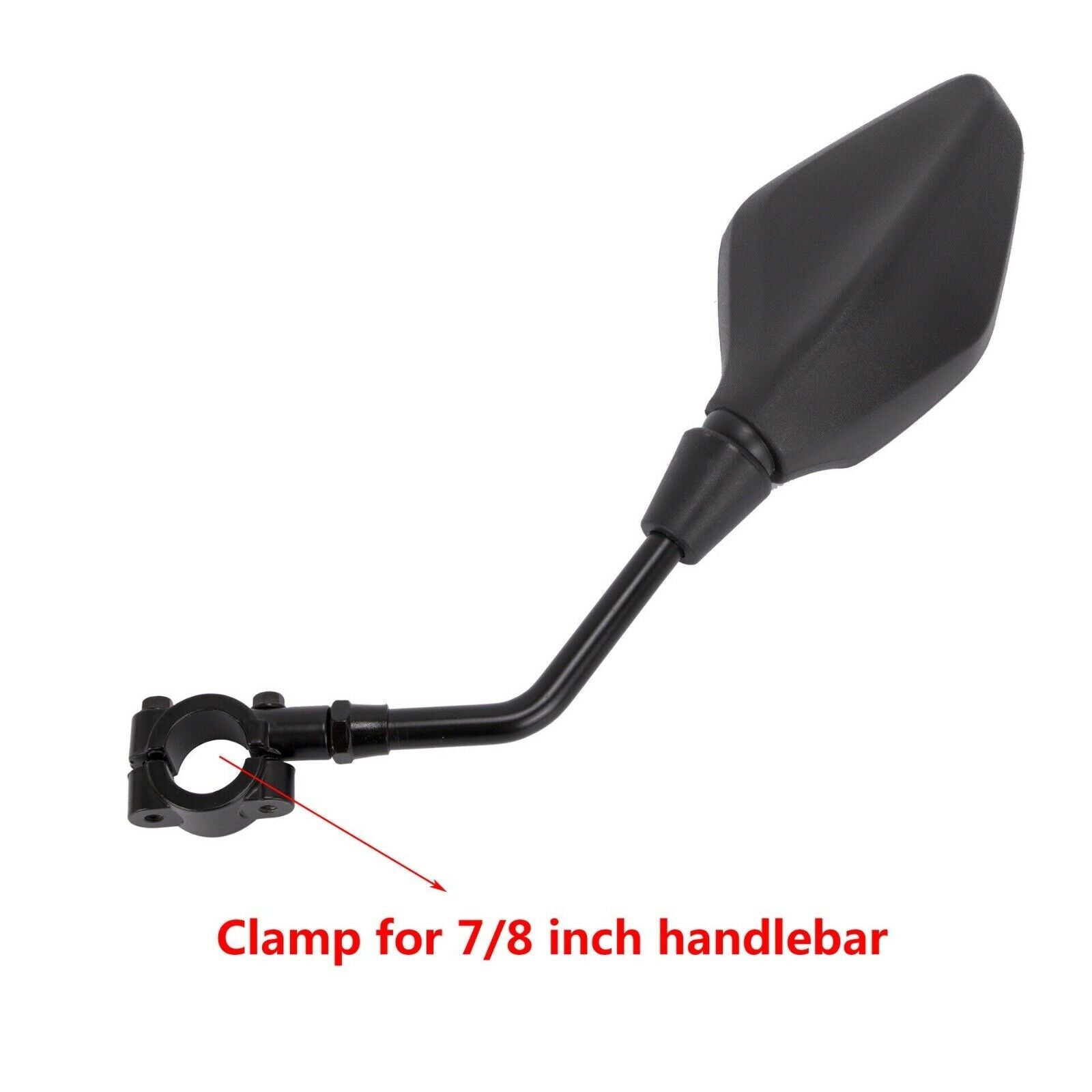 COPPIA SPECCHIETTI RETROVISORI MOTO CROSS SCOOTER CUSTOM NERO M8 / M10