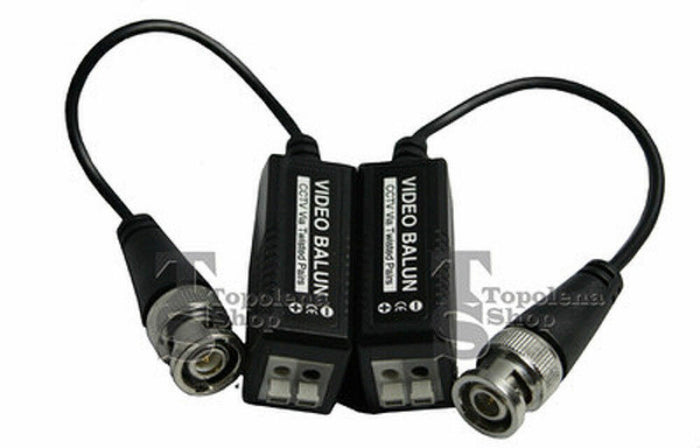 COPPIA TRASMETTITORI VIDEO BALUN FINO A  500 M UTP CAVETTO CCTV BNC UTP CAT5