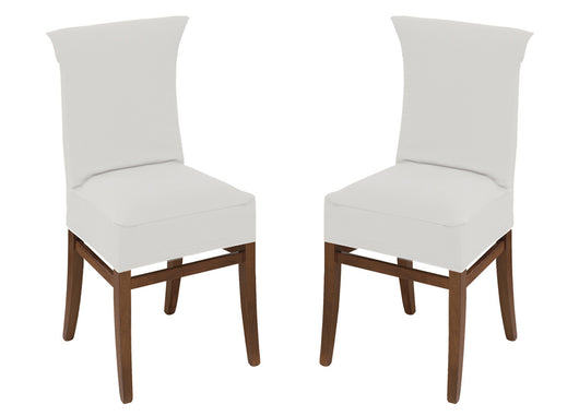 Coppia Coprisedia Con Schienale Antimacchia In Tinta Unita Modello Easy Bianco