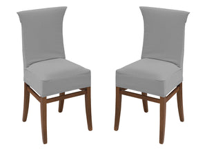 Coppia Coprisedia Con Schienale Antimacchia In Tinta Unita Modello Easy Sassi