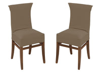 Coppia Coprisedia/Copriseggiola Antimacchia Tinta Unita Modello Magic - Copriseggiola - Tortora