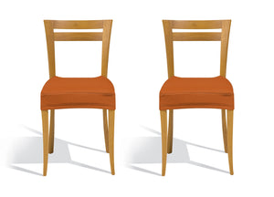 Coppia Coprisedia/Copriseggiola Antimacchia Tinta Unita Modello Magic - Coprisedia - Arancio