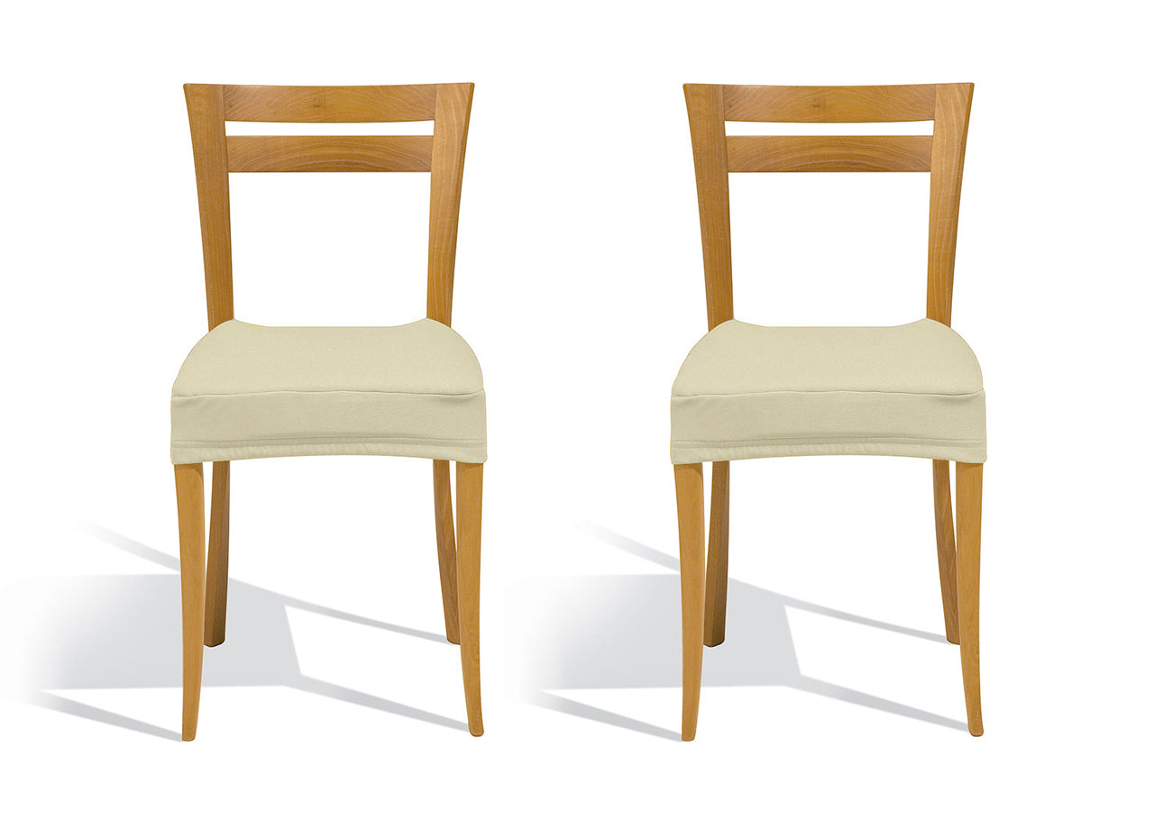 Coppia Coprisedia/Copriseggiola Antimacchia Tinta Unita Modello Magic - Coprisedia - Panna