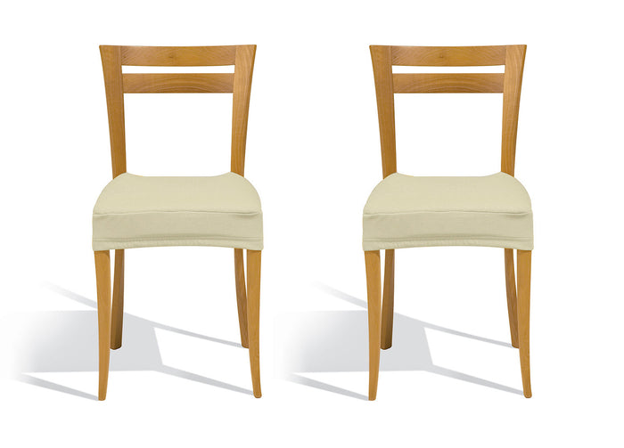 Coppia Coprisedia/Copriseggiola Antimacchia Tinta Unita Modello Magic - Coprisedia - Panna