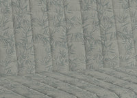 Copridivano Imbottito Trapuntato Sofà Antimacchia Made Italy Botanico - 4 Posti - Verde