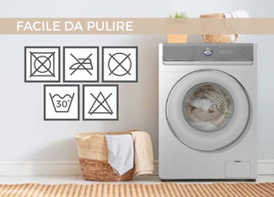 Copridivano Trapuntato Antimacchia Imbottito Quadri Beige Modello Galles - 3 Posti - Galles