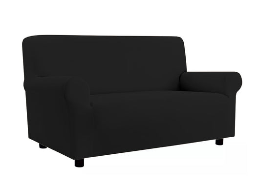 Copridivano Elasticizzato Antimacchia Modello Zeno Colore Nero - 2 Posti - Nero