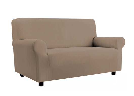 Copridivano Elasticizzato Antimacchia Modello Zeno Colore Tortora - 2 Posti - Tortora