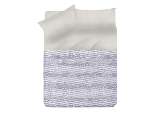 Copriletto Tessuto Piquet Primavera Estate In 100% Cotone Disegno Bon Bon - 1 Piazza e Mezza - Grigio