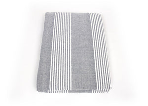 Copriletto Copritutto In Cotone Disegno Ginevra Colore Blu - Matrimoniale - Blu