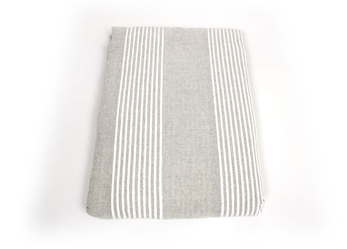 Copriletto Copritutto In Cotone Disegno Ginevra Colore Grigio - Matrimoniale - Grigio