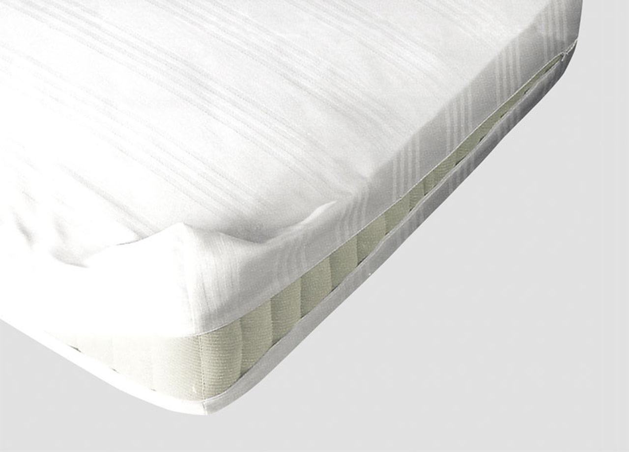 Coprimaterasso Bianco Protezione Letto Materasso Modello Sanfort Con Zip - Matrimoniale - Coprimat Zip