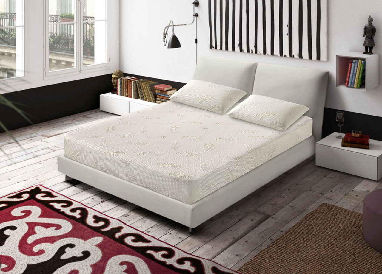 Coprimaterasso Imbottito Elasticizzato Anallergico Federe Cuscino Letto Made Italy - Singolo - Rame