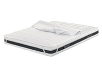 Coprimaterasso Trapuntato Antibatterico Con Elastici Agli Angoli Modello Relax - Matrimoniale - Bianco