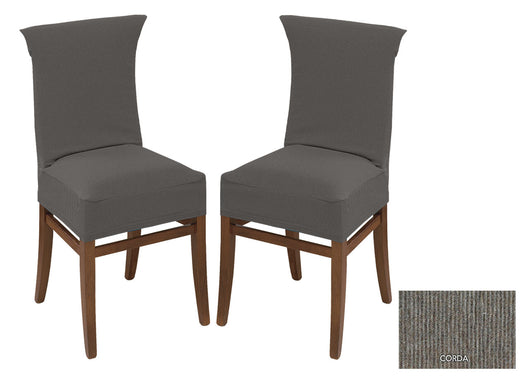 Coppia Coprisedia Con Schienale New York In Tinta Unita L.T - Coprisedia Maxi - Corda