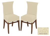 Coppia Coprisedia Con Schienale New York In Tinta Unita L.T - Coprisedia Alta - Nocciola