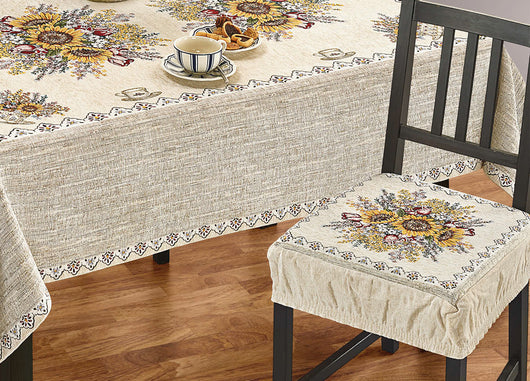 Set Cuscini Coprisedia Imbottiti Cinigliati Sfoderabili Modello Floreale Sunlight Made In Italy - Aletta 6Pz - Sunlight