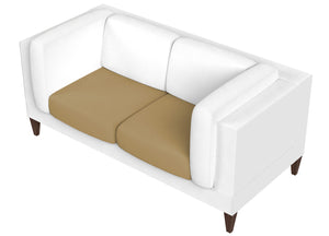 Copridivano E Copri Poltrona Antimacchia Sofà Elasticizzato Modello Magico - Seduta - Tortora