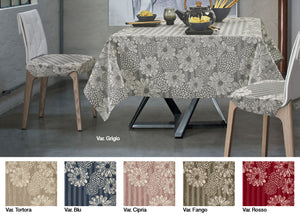 Copritavolo Antimacchia Disegno Sole Colore Blu By Suardi - Rotondo170 - Blu