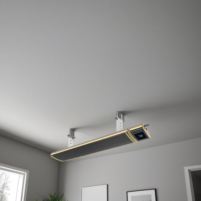 Riscaldatore a Infrarossi Mpc Cordoba 2400w Apptuya Con Controllo Smart Tramite App Gestibile Da Smartphone Telecomando Incluso Massima Efficienza Energetica Ed Ecofriendly Copertura Fino a 25 Mq