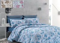 Copripiumino Sacco Piumone In 100% Cotone Disegno Cordova - 1 Piazza e Mezza - Tortora