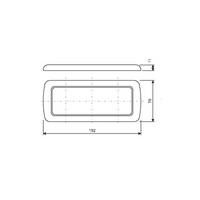 CORNICE A TRE MODULI MM.198X78