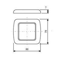 CORNICE AD UN MODULO MM.86X78