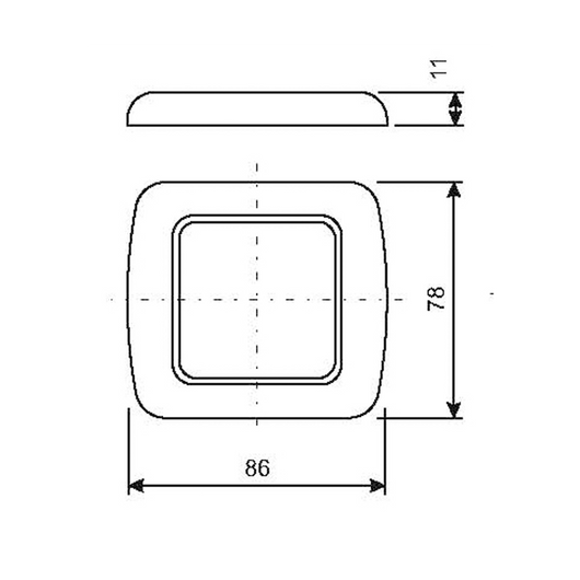 CORNICE AD UN MODULO MM.86X78