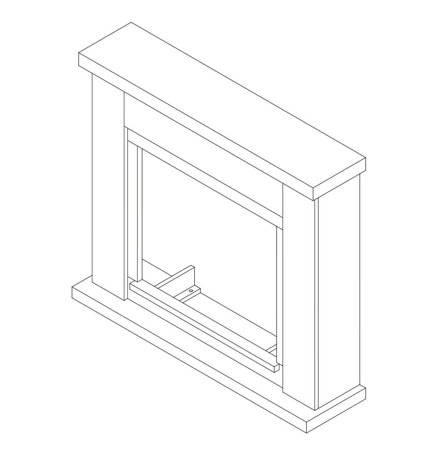 Fuego Cornice Caminetto Ugo Grigia Cornice Per Caminetto Struttura In Legno Mdf