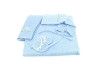Corredo Neonato Set 4 Pezzi Modello Fabio - Set 4Pz - Azzurro