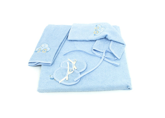 Corredo Neonato Set 4 Pezzi Modello Fabio - Set 4Pz - Azzurro